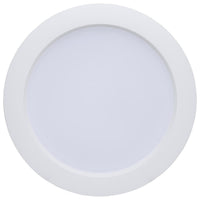 LED 6 Inch Wafer Downlight Retrofit- E26 Adapter Included - 10 Watts - Color Temperature Selectable 27K/30K/35K/40K/50K - 120V - Baffle Trim - Recessed Can Required