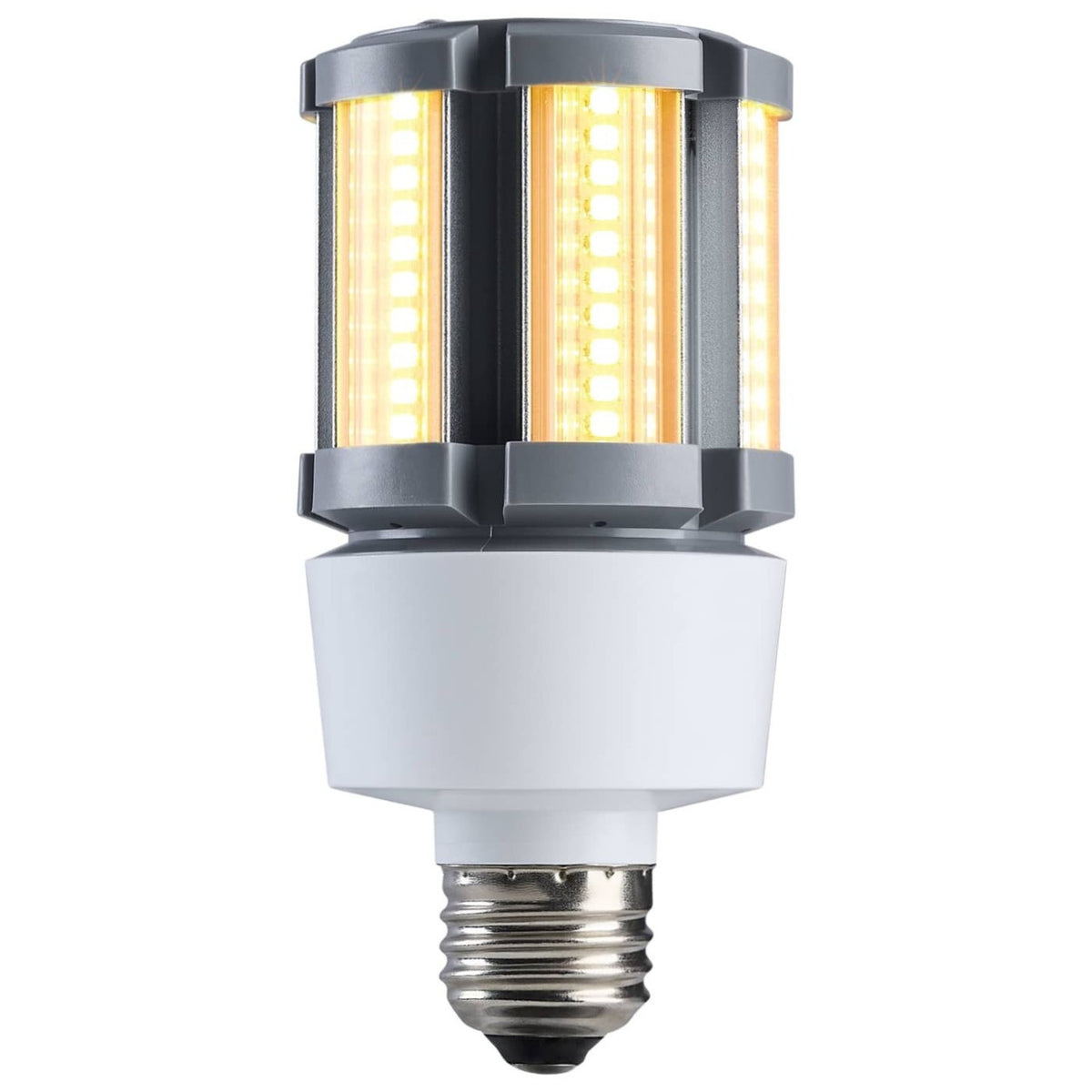 9 Watt LED Corn Bulb - Metal Halide Retrofit -400 Lumens - Amber - 120-277V - E26 Medium Base - Ballast Bypass