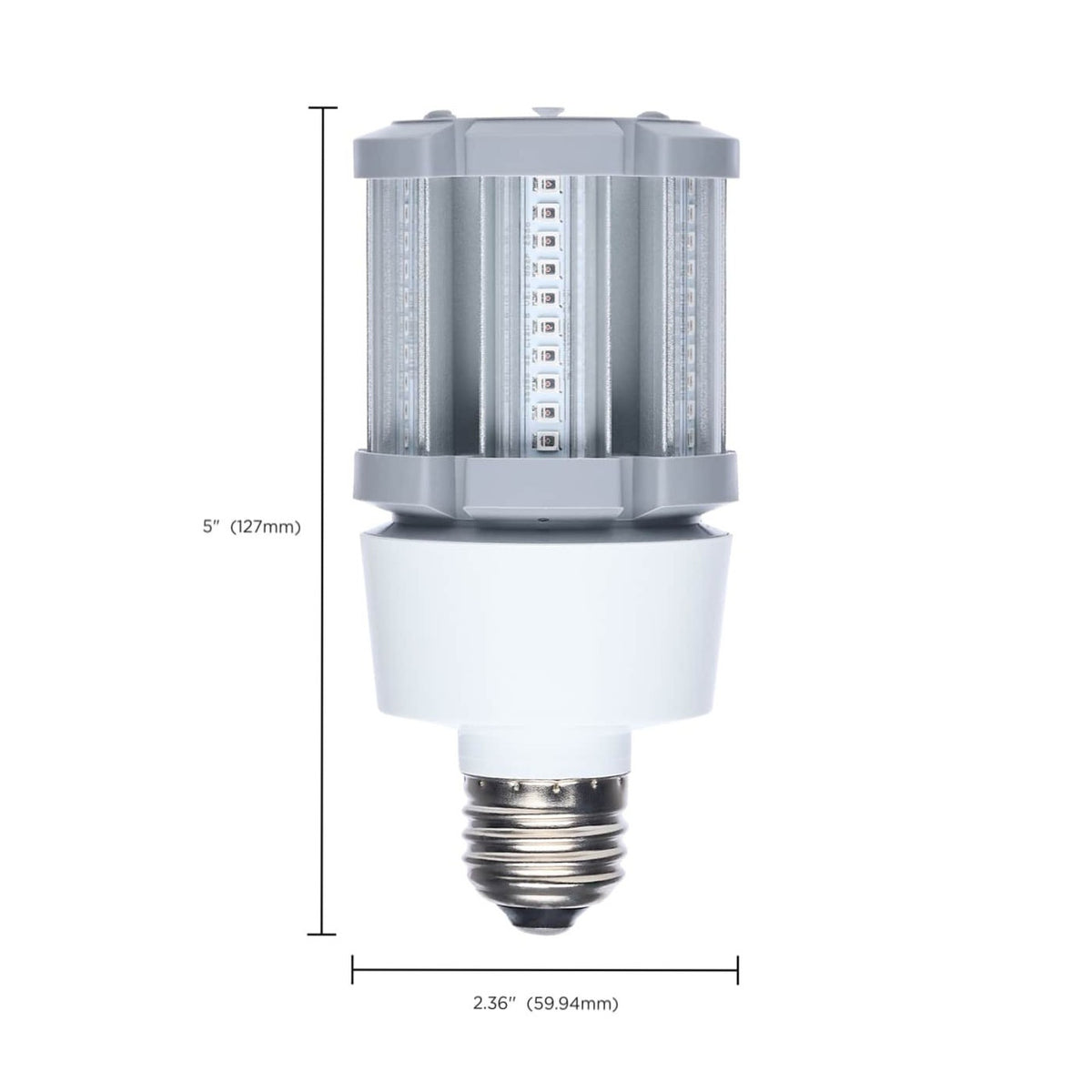 9 Watt LED Corn Bulb - Metal Halide Retrofit -400 Lumens - Amber - 120-277V - E26 Medium Base - Ballast Bypass