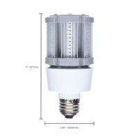 9 Watt LED Corn Bulb - Metal Halide Retrofit -400 Lumens - Amber - 120-277V - E26 Medium Base - Ballast Bypass