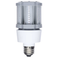 9 Watt LED Corn Bulb - Metal Halide Retrofit -400 Lumens - Amber - 120-277V - E26 Medium Base - Ballast Bypass