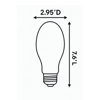 24 Watt LED Corn Filament Bulb - Metal Halide Replacement - 4000 Lumens - 5000K Daylight - 120-277V - E26 Medium Base - Ballast Bypass
