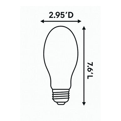 24 Watt LED Corn Filament Bulb - Metal Halide Replacement - 4000 Lumens - 5000K Daylight - 120-277V - E26 Medium Base - Ballast Bypass