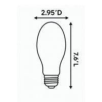 24 Watt LED Corn Filament Bulb - Metal Halide Replacement - 4000 Lumens - 5000K Daylight - 120-277V - E26 Medium Base - Ballast Bypass