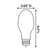 34 Watt LED Corn Filament Bulb - Metal Halide Replacement - 5000 Lumens - 5000K Daylight - 120-277V - E39 Mogul Base - Ballast Bypass