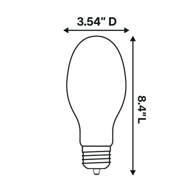 40 Watt LED Corn Filament Bulb - Metal Halide Replacement - 6000 Lumens - 5000K Daylight - 120-277V - E39 Mogul Base - Ballast Bypass