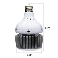 LED Lowbay PAR Bulb - HighBay Retrofit - Watt Selectable 60/80/100W - 14000 Max Lumens - 4000K Cool White - 120-277V - E39 Mogul Base - Ballast Bypass