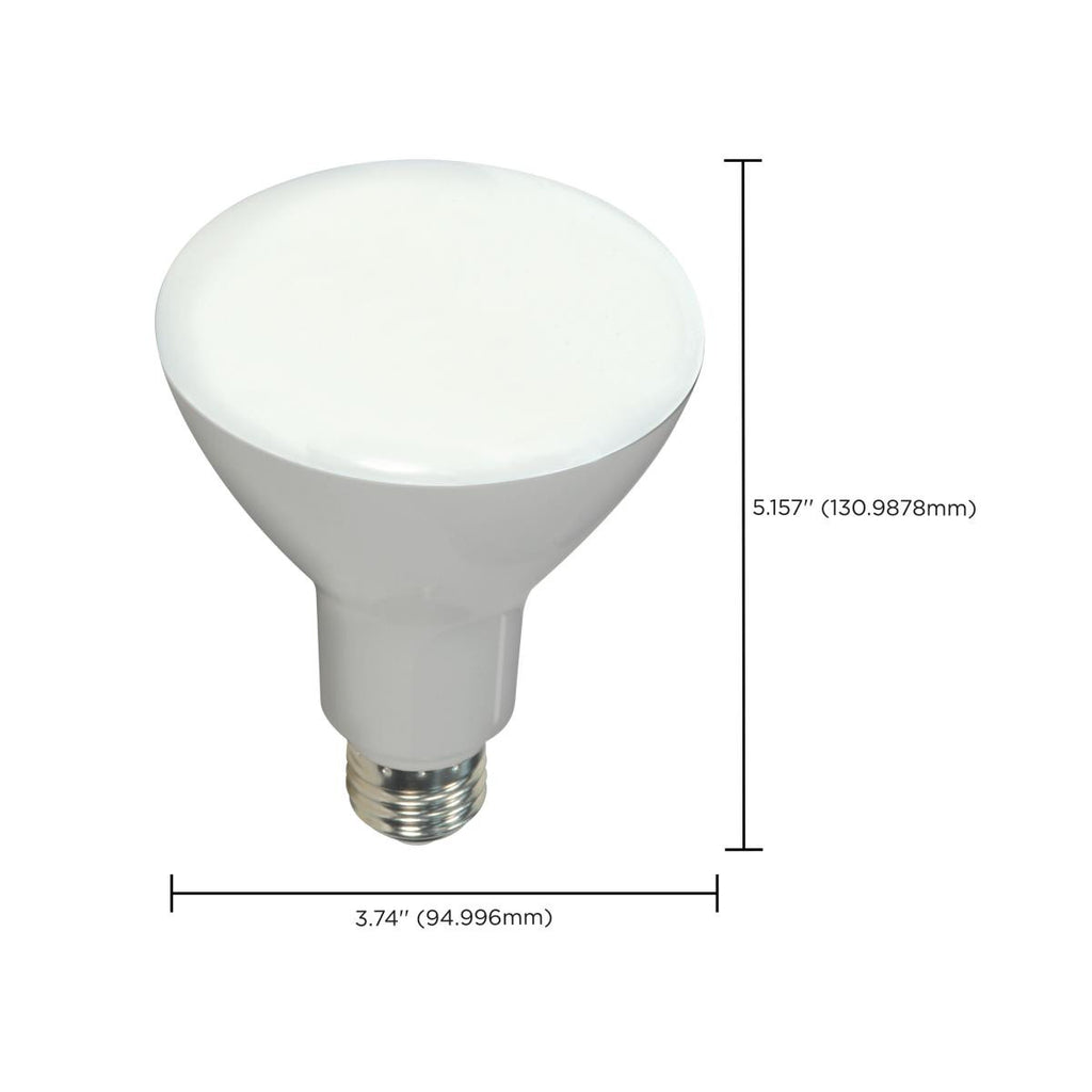 4000K LED BR30 Light Bulb, 9.5 Watt Dimmable (65W Replacement) Cool White, 120 Volt