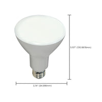 4000K LED BR30 Light Bulb, 9.5 Watt Dimmable (65W Replacement) Cool White, 120 Volt