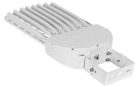 LED Parking Lot Area Light - Watt Selectable - 140W/120W/90W/60W - Color Selectable 40K/50K - 21000 Max Lumens - 120V-277V - Yoke Mount - White Finish