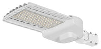 LED Parking Lot Area Light - Watt Selectable - 140W/120W/90W/60W - Color Selectable 40K/50K - 21000 Max Lumens - 120V-277V - Yoke Mount - White Finish