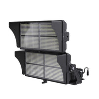 High Output LED Stadium Light - 1200W - 200-480 Volts - Color Selectable 40K/50K/57K -180000 Lumen - Yoke Mount - Black Finish