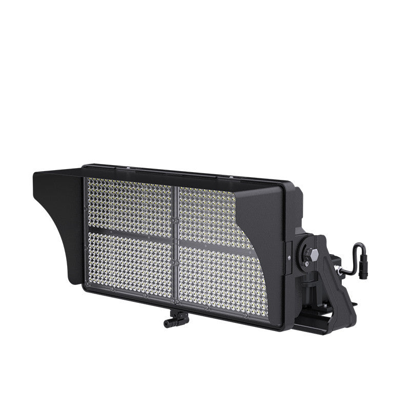 High Output LED Stadium Light - 1200W - 200-480 Volts - Color Selectable 40K/50K/57K -180000 Lumen - Yoke Mount - Black Finish
