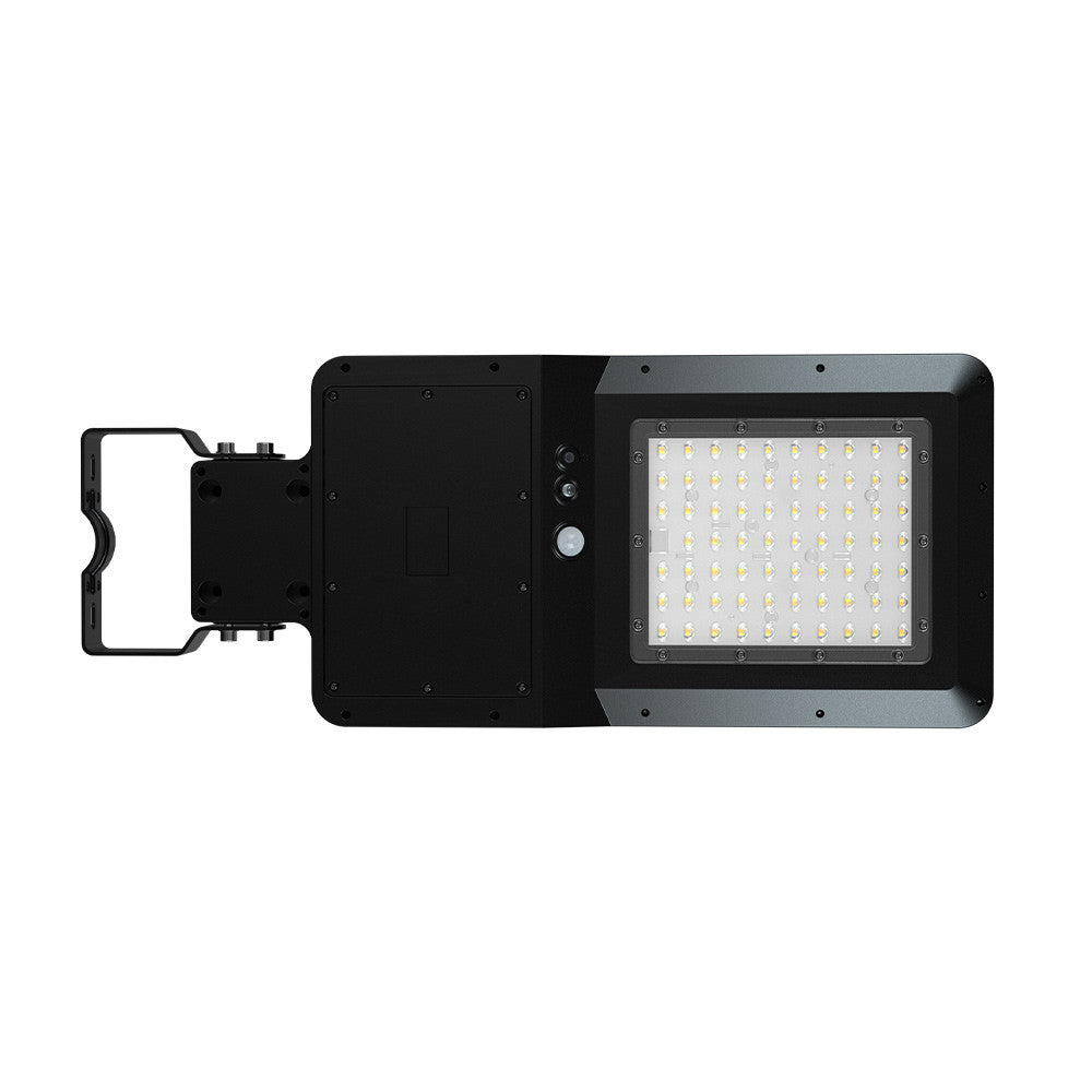 LED Solar Dusk to Dawn Light - 40 Watt - 6000 Lumens - 5000K Daylight - Wall or Post Mount - with Programmable Motion Sensor