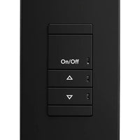 nLight Wired Aesthetic Wallpod, 4 scene control, Raise/Lower Dimming, Black