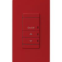 Wall Switch, Dimming, Vacancy (default) or Auto-On, Multi-Way, Red