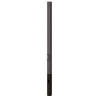 10 Foot Square Pole For Direct Burial - Steel With Bronze Finish - 4 Inch Diameter