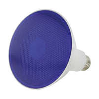 Blue LED PAR38 Bulb - 11.5 Watt - E26 Medium Base - 120V - Dimmable - Wet Rated