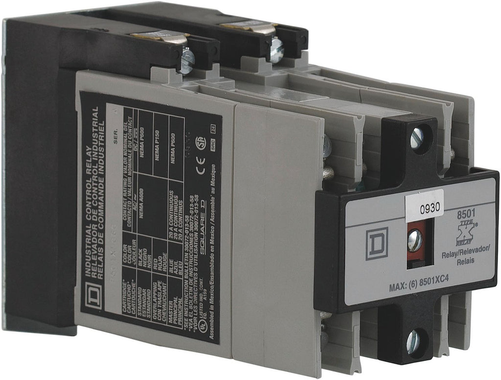 Electromechanical Relay 110/120VAC 5ADC/20AAC 6PST-NO(56.64x131.1x88.9)mm Panel General Purpose Relay - 8501XMO60V02