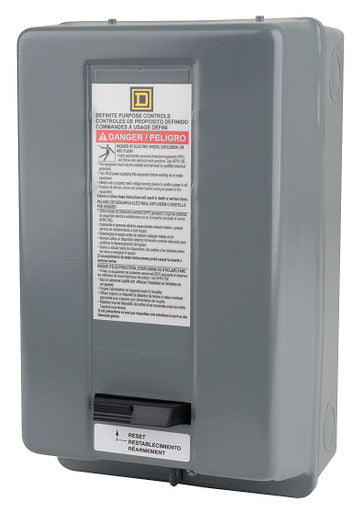 Nonreversing Definite Purpose Magnetic Motor Starter, 1 NEMA Rating, 120V AC, 3 Poles - 8911DPSG33V02