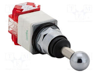 Joystick Controller, Ø30, 5POS., Spring Return, W/latch, W/o Contact, IP66 - 9001K34