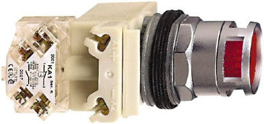 Switch Push Button N.O./N.C. DPST Round Button 0.55A 600VAC 600VDC Momentary Contact Screw Clamp Panel Mount - 9001K3L38GH13