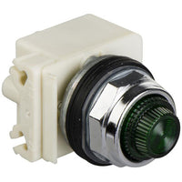 Pilot light, Harmony 9001K, metal, polycarbonate, fresnel, blue, 30mm, 24-28V - 9001KP35L31