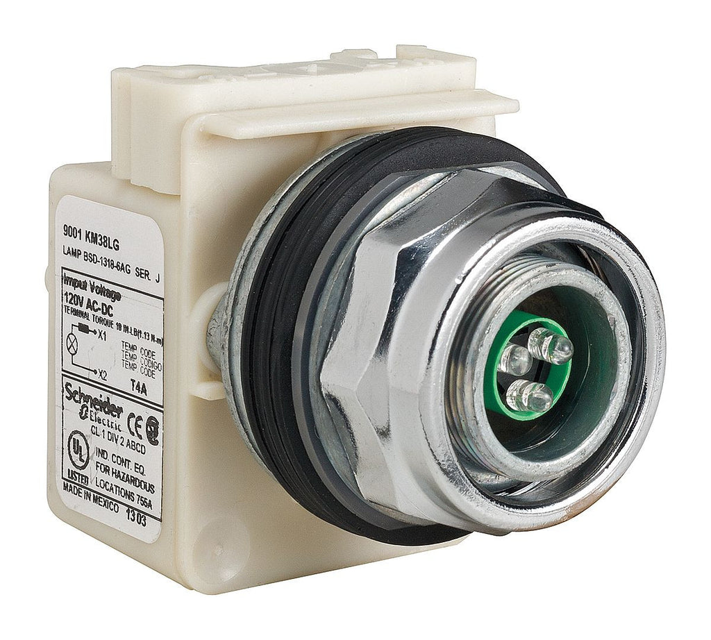 Pilot Light 120V 30Mm Type K -Options Rohs Compliant: Yes |Schneider Electric 9001KP38LG - 9001KP38LG