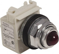 Pilot light, Harmony 9001K, metal, glass, domed, red, 30mm, LED red, 120V - 9001KP38LRR6