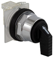 30MM Push Button, Type K, 3 Position Selector Switch, 6A Inductive At 120VAC, 1 - 9001KS53FBH1