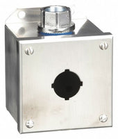 Pushbutton Enclosure, 1 Hole, 30MM, Stainless Steel, NEMA13, IP65, Harmony 9001K - 9001KYSS1