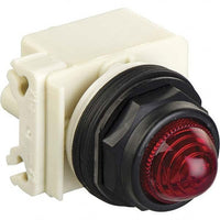 Pilot light, Harmony 9001SK, plastic, polycarbonate, domed, red, 30mm, 220-240V - 9001SKP7R9