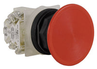 Pushbutton, Non-Illuminated Red Mush, Moment, 1NO-1NC, 30mm, 10A, 600V, Screw Clamp - 9001SKR5RH13
