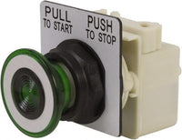 Switch Push Button Round Mushroom Button 600VAC 600VDC Maintained Contact Panel Mount - 9001SKR9P1G
