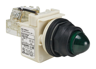 Test P.light Plast Dom Led Green 120V |Square D By Schneider Electric 9001SKT38LGG9 - 9001SKT38LGG9