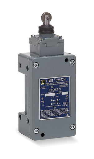 Hazardous Location Limit Switch, Wobble Stick, 2NC/2NO, 10A at 600V AC, Actuator Location: Top - 9007CR61D