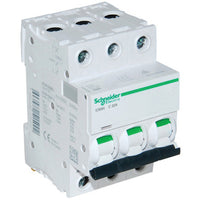 Miniature Circuit Breaker, 3P 32A 440VAC, C Curve, White, Din Rail, ACTI9 Series - A9F54332