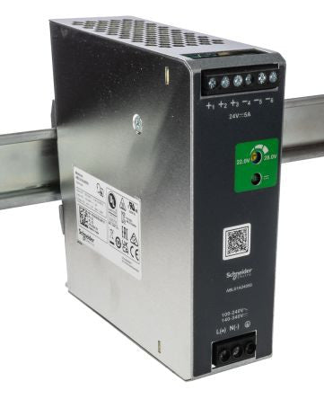 Regulated Power Supply, 100-240VAC, 24V 5A, 120W, 50-60HZ, Single Phase, Optimized - ABLS1A24050