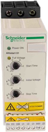 Soft starter, 3 phase, 2 kW, 6 A, 24 V (DC), 240 V (AC), ATS01N206QN - ATS01N206QN