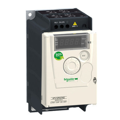 Variable Speed Drive Altivar ATV12 - 0.37kW - 0.55hp - 200..240V - 3ph - on Base Plate - ATV12P037M3