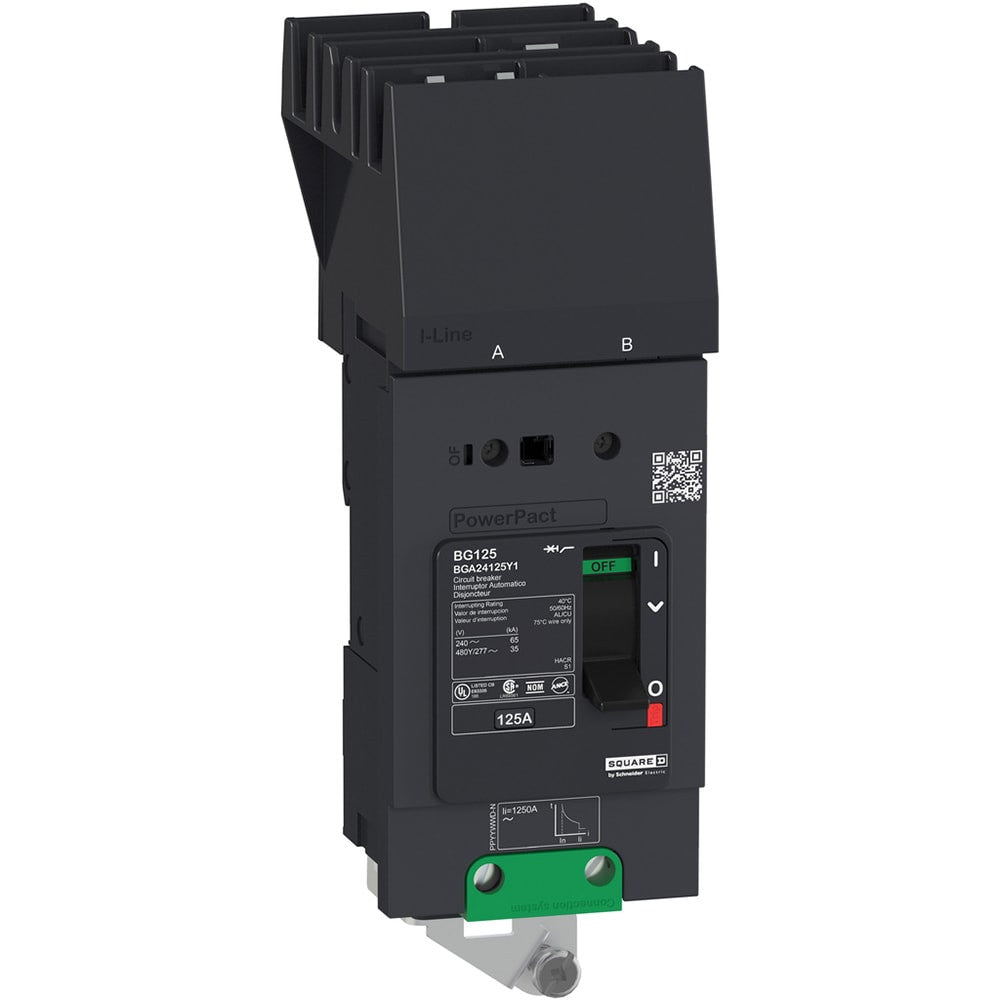 PowerPact - circuit breaker - 90A 2P AC18kA at 480/440 (UL) - I-Line - BDA24090Y2