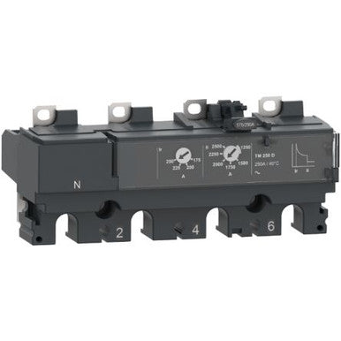 Trip Unit For NSX250 Compact Circuit Breaker, TM200D Thermal Magnetic 200A 4P4D - C254TM200