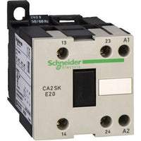 Auxiliary contactor, 2 pole, 10 A, 2 Form A (N/O), coil 120 VAC, screw connection, CA2SKE20G7 - CA2SKE20G7