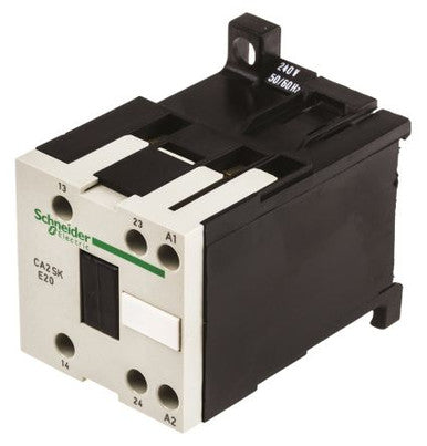 Auxiliary contactor, 2 pole, 10 A, 2 Form A (N/O), coil 240 VAC, screw connection, CA2SKE20U7 - CA2SKE20U7