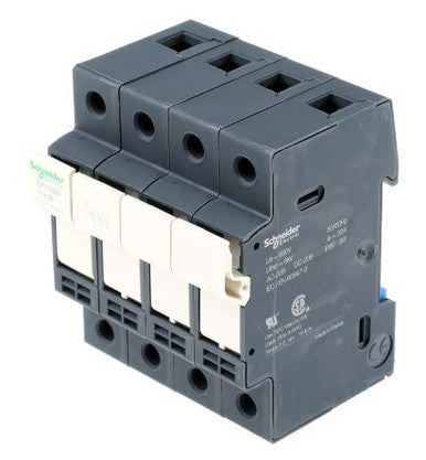 Cartridge Fuse Holder, 32A, 3P+N, 690V Rohs Compliant: Yes |Schneider Electric DF103N - DF103N