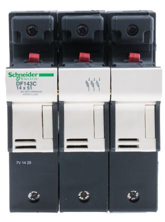 Fuse holder, 14 x 51 mm, 50 A, 690 V, DIN rail, DF143C - DF143C