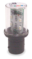 Bulb, Protected Led, Ba 15D Base, 24 Vac/dc, Flashing, Amber/yellow - DL1BKB8