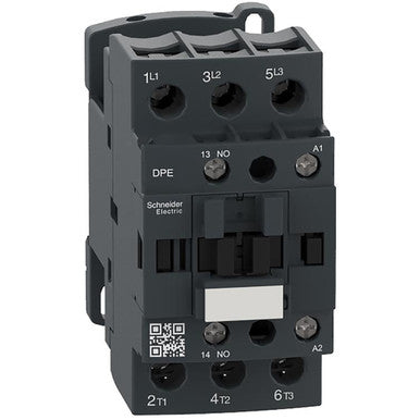 Easy Tesys Dpe Iec Contactor, 38A, 3P, 20 Hp At 480 VAC, Nonreversing, 120V 50/ - DPE38G7