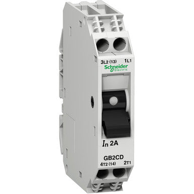 TeSys GB2 - thermal-magnetic circuit breaker - 1P + N - 16 A - Id = 220 A - GB2CD21