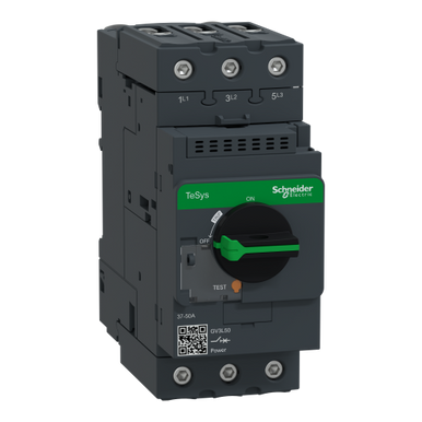 Magnetic Circuit Breaker, 3 Pole(s), 50A, 690VAC, Panel Mount/din-rail Mount - GV3L50